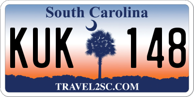 SC license plate KUK148