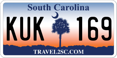 SC license plate KUK169