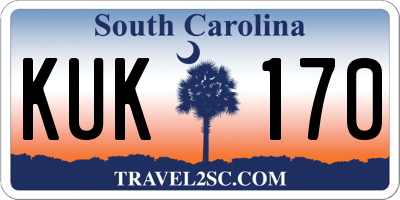 SC license plate KUK170