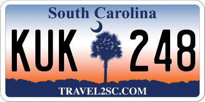 SC license plate KUK248