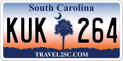 SC license plate KUK264