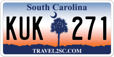 SC license plate KUK271