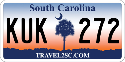 SC license plate KUK272