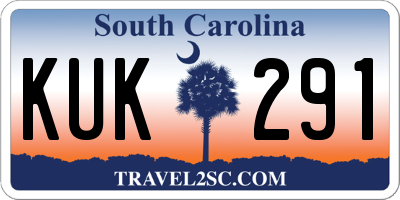 SC license plate KUK291