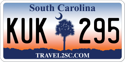 SC license plate KUK295