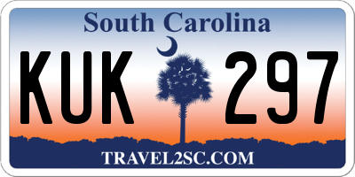 SC license plate KUK297