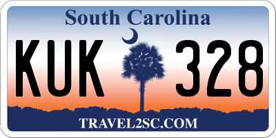 SC license plate KUK328