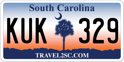 SC license plate KUK329