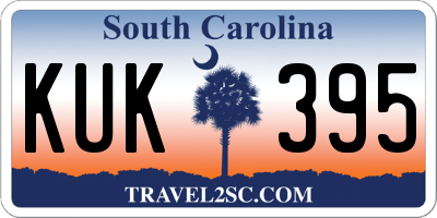 SC license plate KUK395