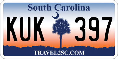 SC license plate KUK397