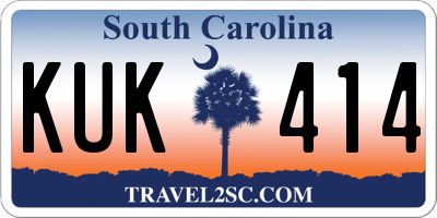 SC license plate KUK414