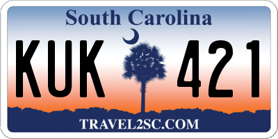 SC license plate KUK421