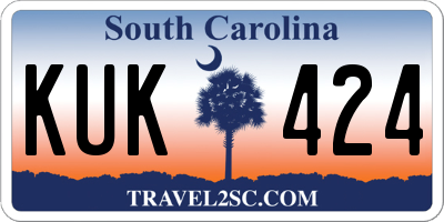 SC license plate KUK424