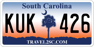 SC license plate KUK426