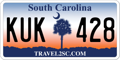 SC license plate KUK428