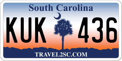 SC license plate KUK436