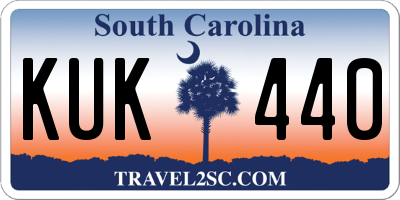 SC license plate KUK440