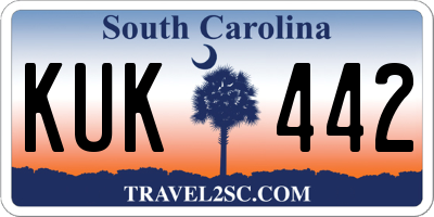 SC license plate KUK442