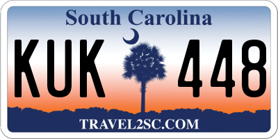 SC license plate KUK448