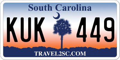 SC license plate KUK449