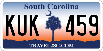 SC license plate KUK459