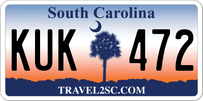 SC license plate KUK472