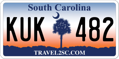 SC license plate KUK482
