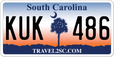 SC license plate KUK486