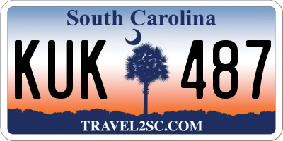 SC license plate KUK487
