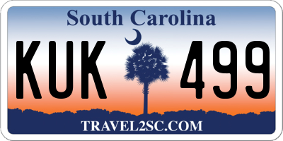 SC license plate KUK499