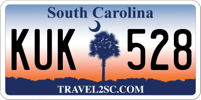 SC license plate KUK528