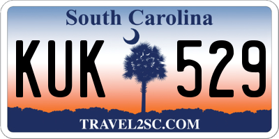SC license plate KUK529