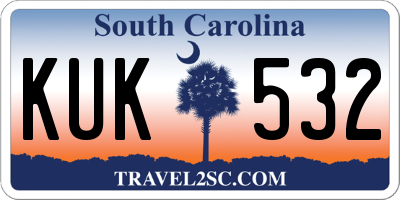 SC license plate KUK532