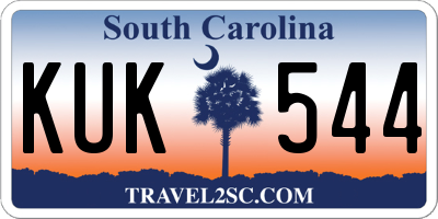 SC license plate KUK544