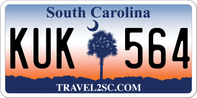 SC license plate KUK564