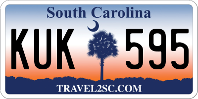 SC license plate KUK595