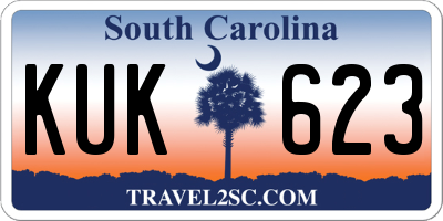 SC license plate KUK623