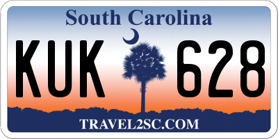 SC license plate KUK628