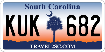 SC license plate KUK682