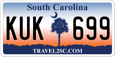 SC license plate KUK699