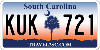 SC license plate KUK721