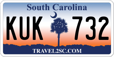 SC license plate KUK732