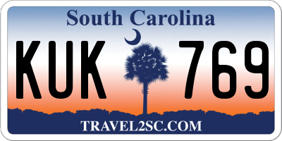 SC license plate KUK769