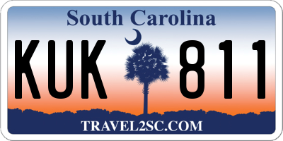 SC license plate KUK811