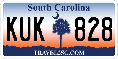SC license plate KUK828