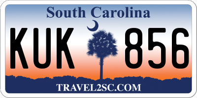SC license plate KUK856