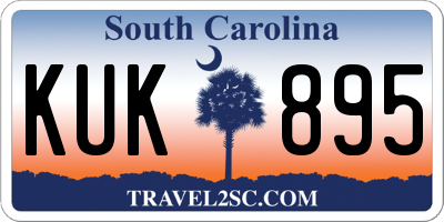 SC license plate KUK895