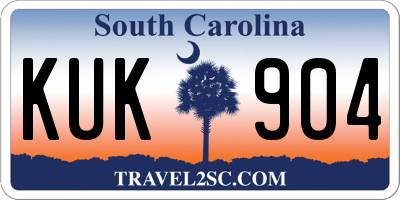 SC license plate KUK904