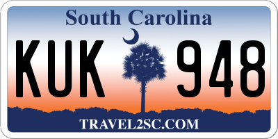 SC license plate KUK948
