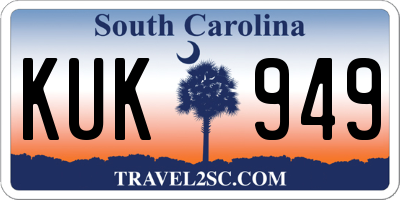 SC license plate KUK949